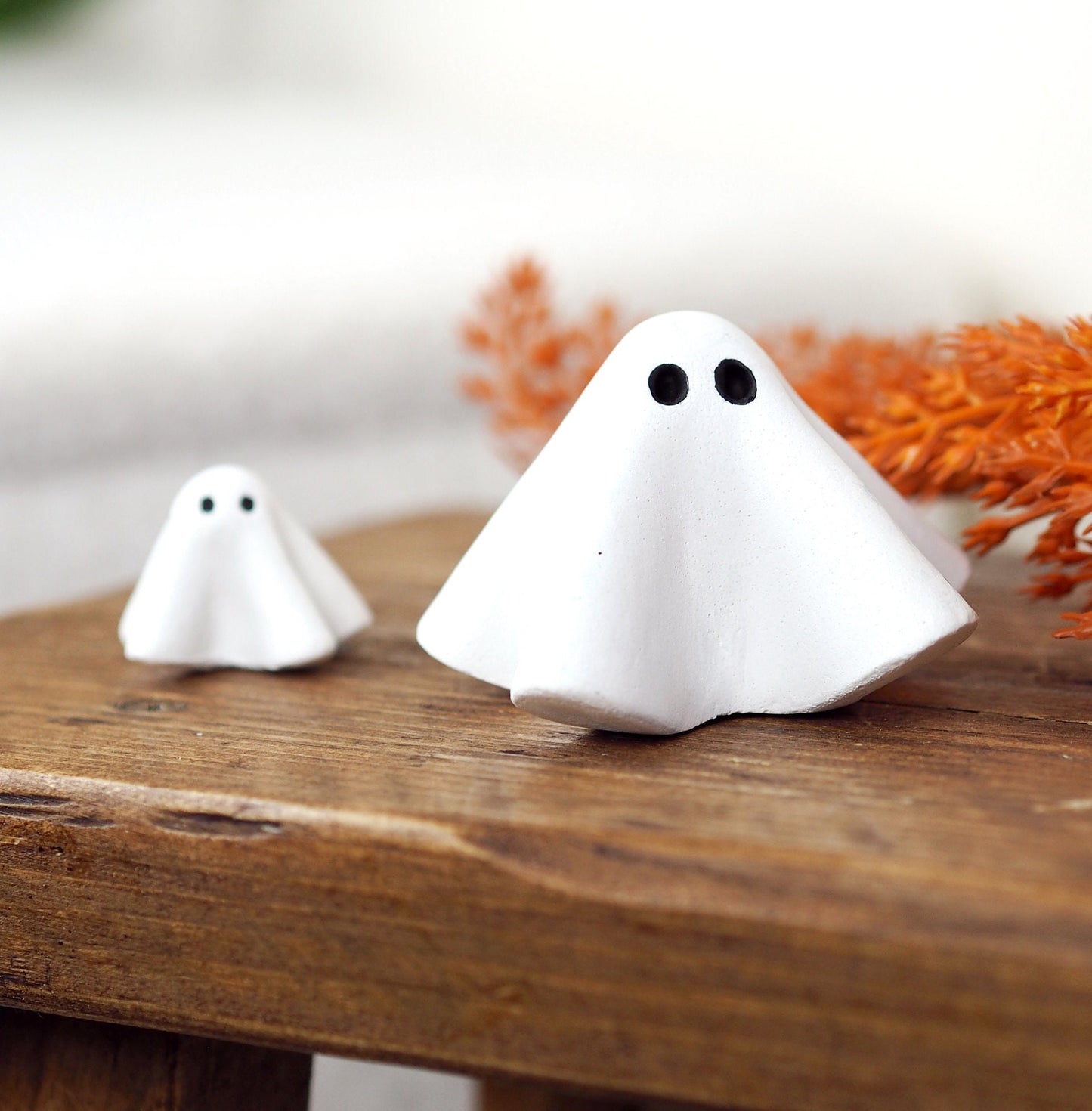 Concrete Ghost Ornament (Set of 2)