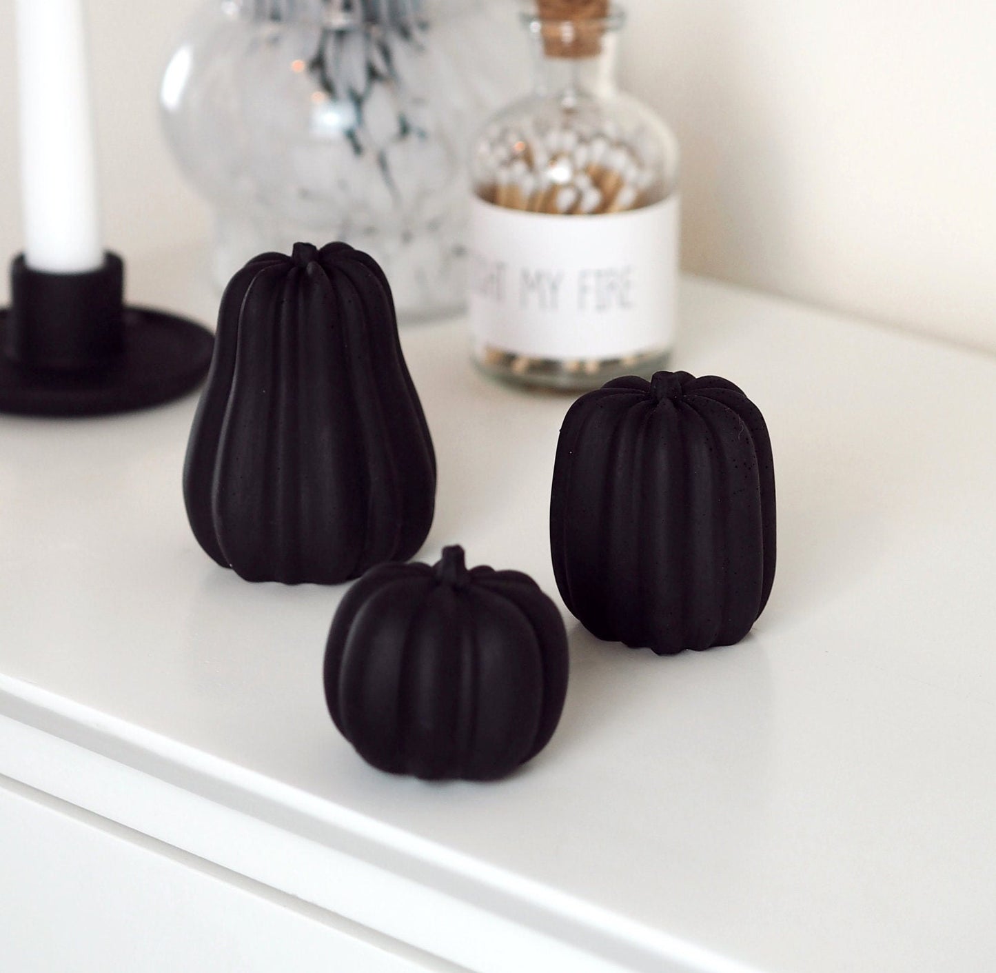 Concrete Squash/Pumpkin Trio