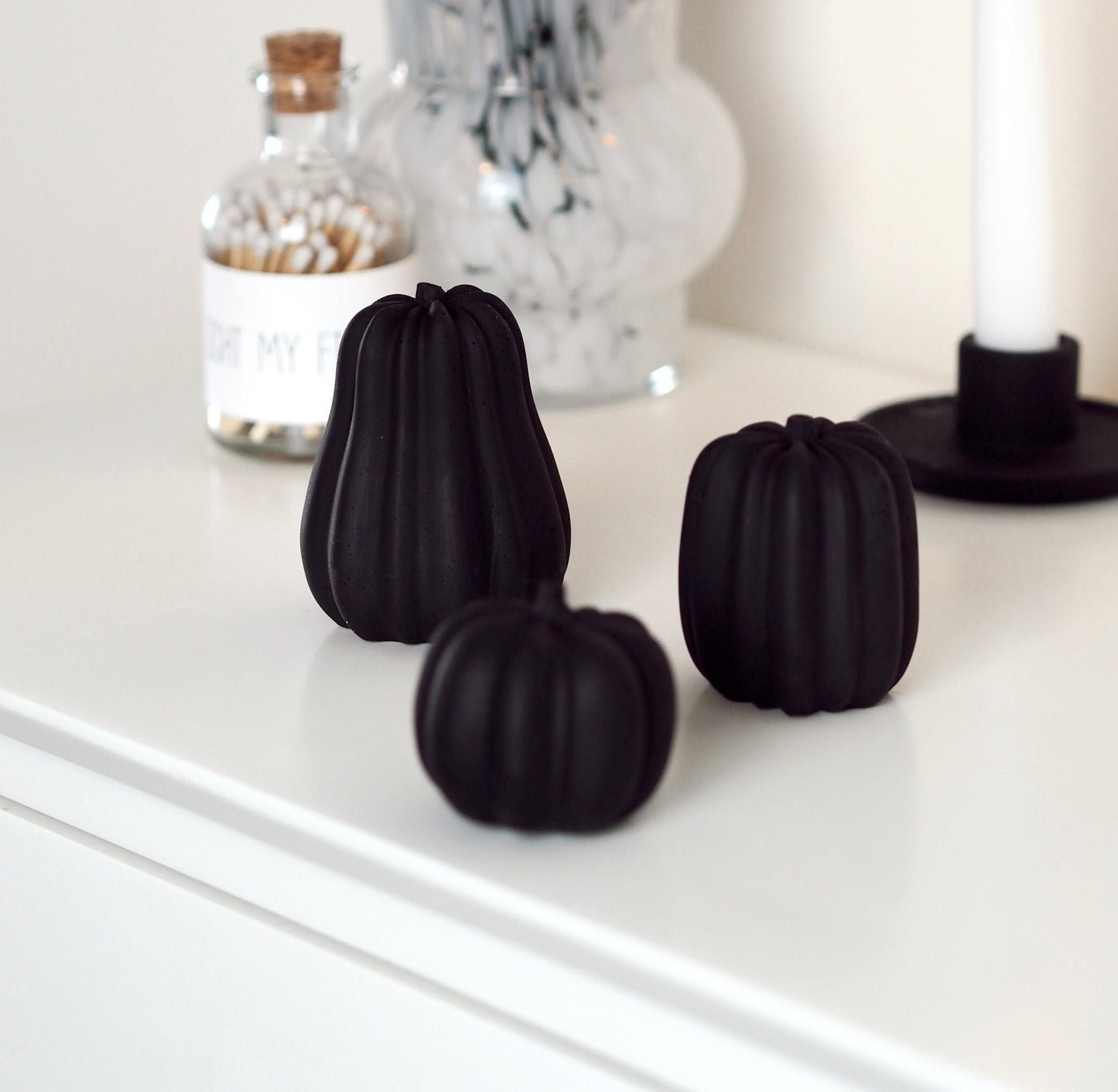 Concrete Squash/Pumpkin Trio