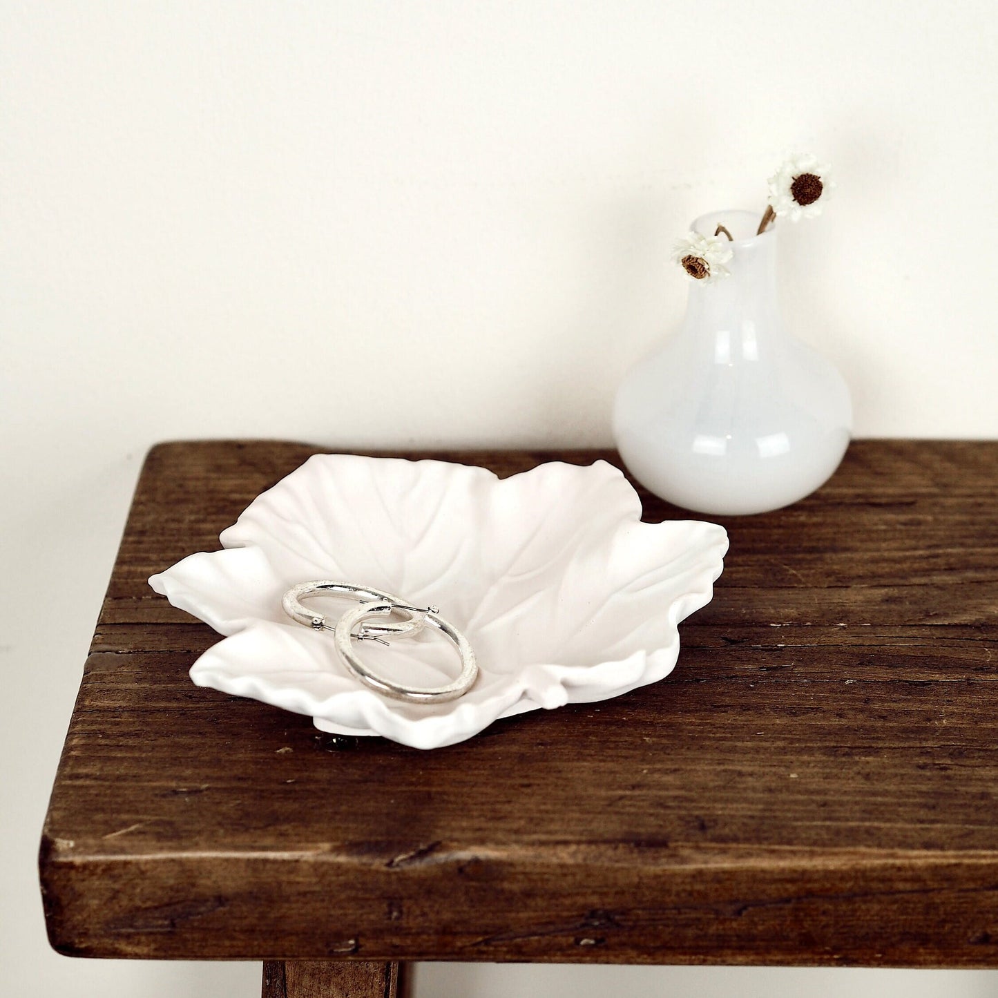 Concrete Maple Leaf Trinket Dish