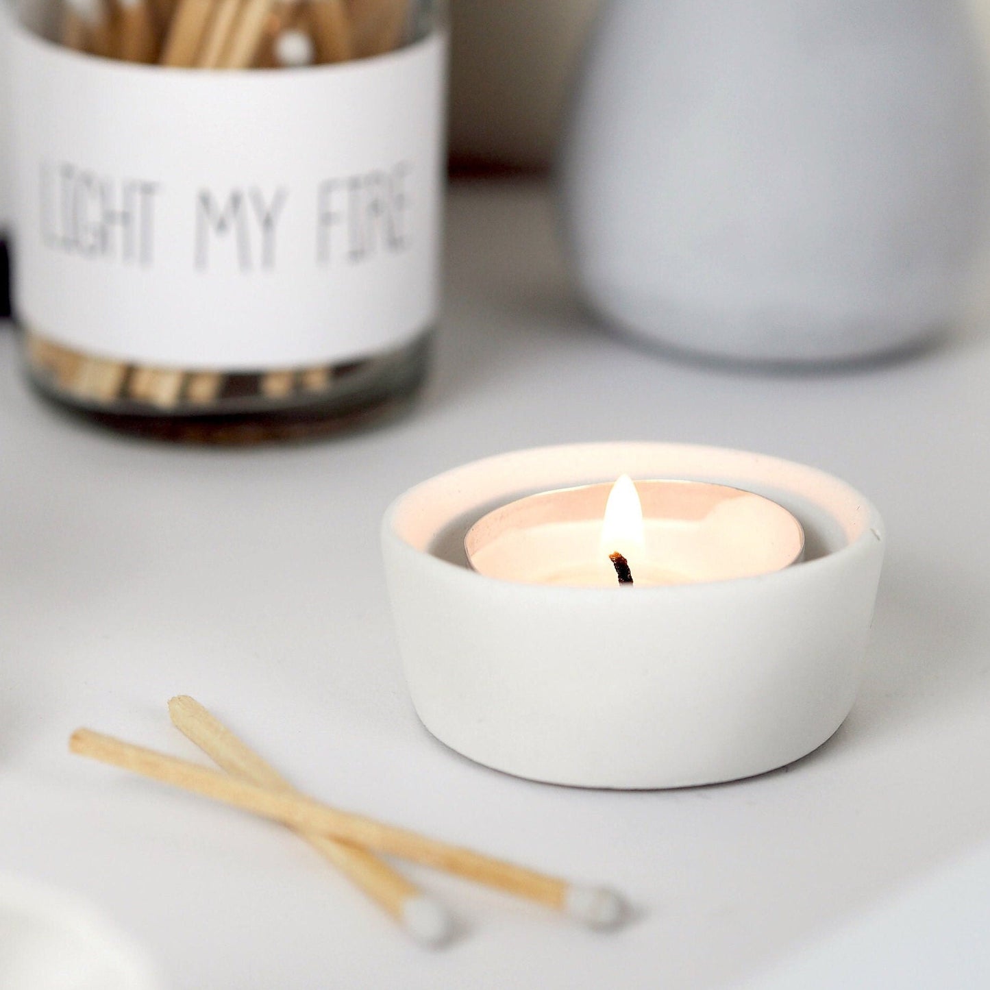 Concrete Tea Light Holder