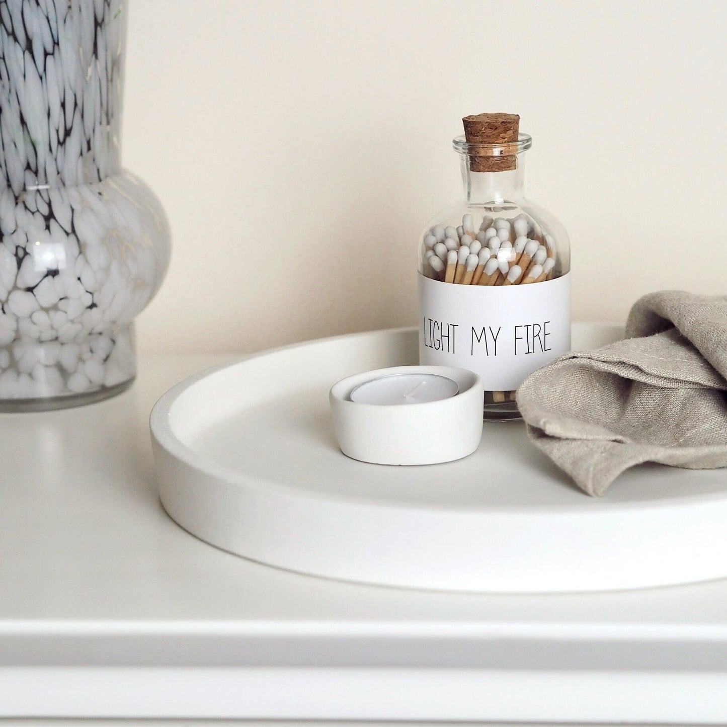 Round Concrete Display Tray (Large)