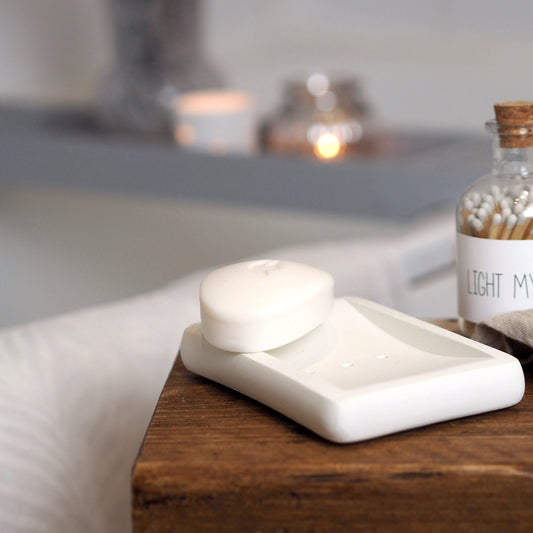 Concrete Rectangle Soap Dish