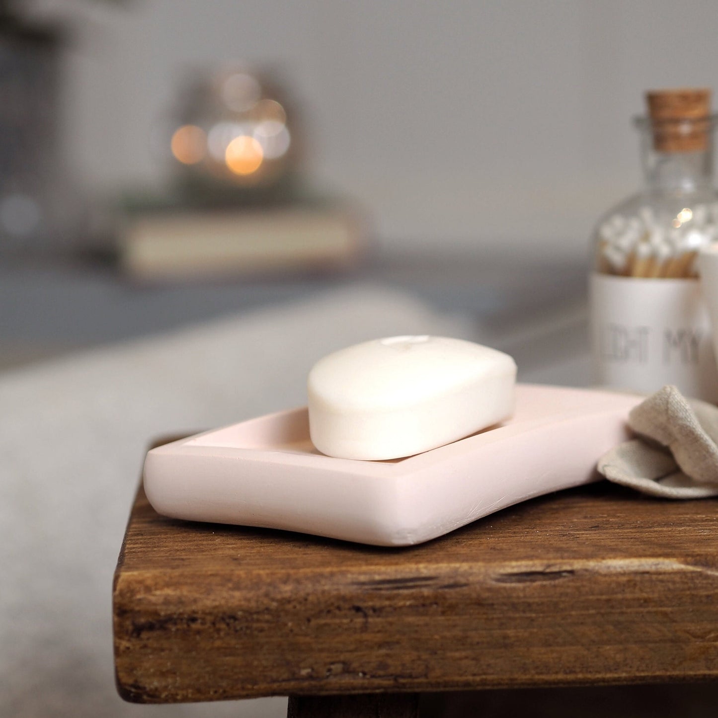 Concrete Rectangle Soap Dish