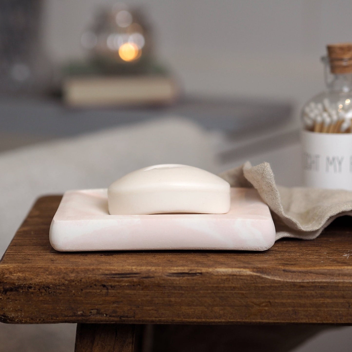 Concrete Rectangle Soap Dish