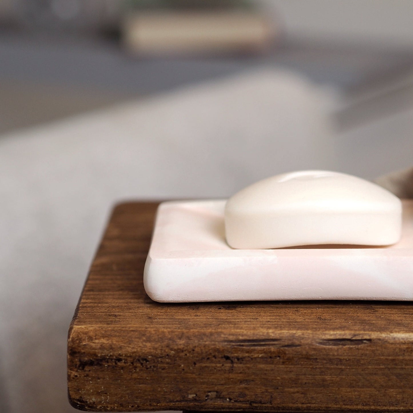 Concrete Rectangle Soap Dish