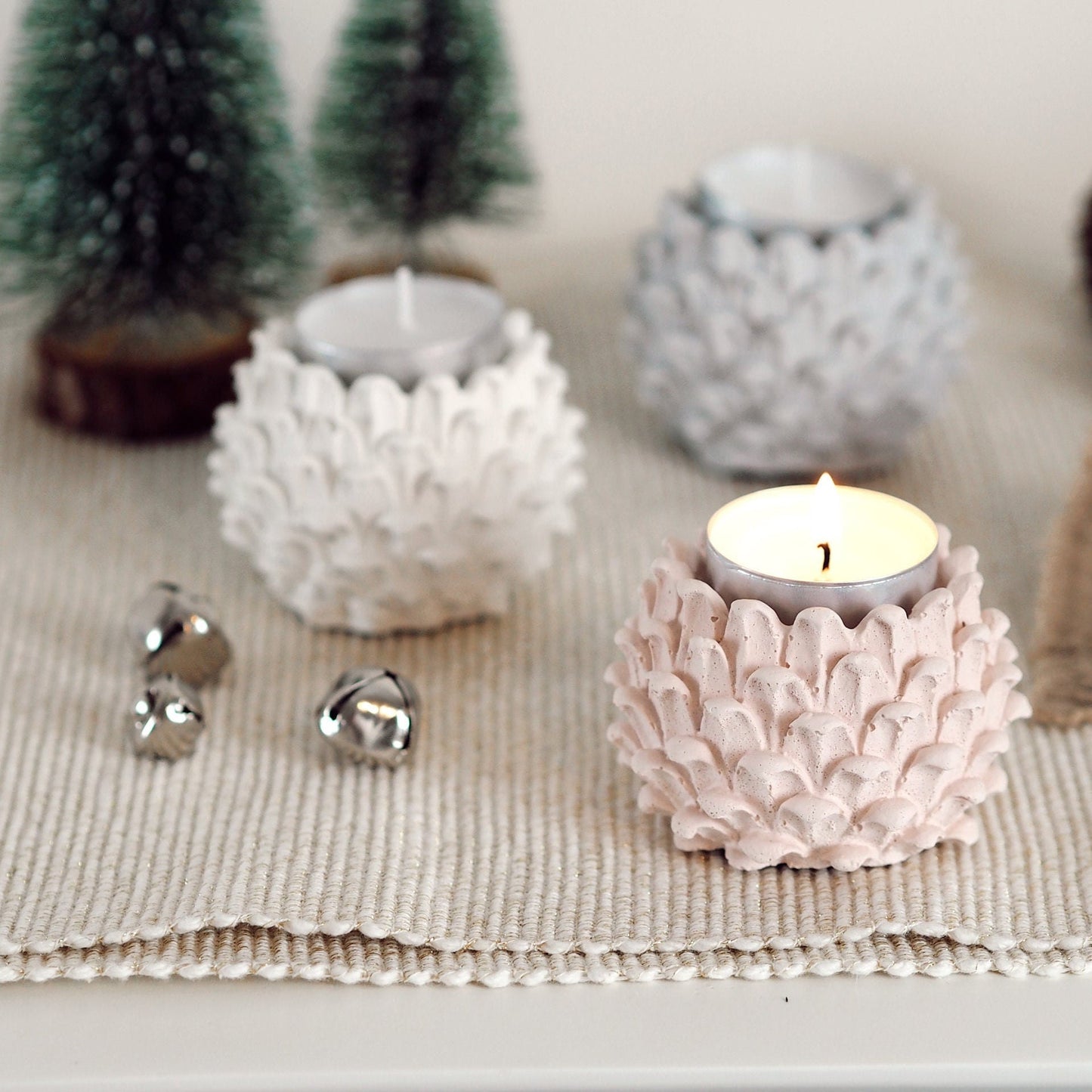Concrete Pinecone Tea Light holder