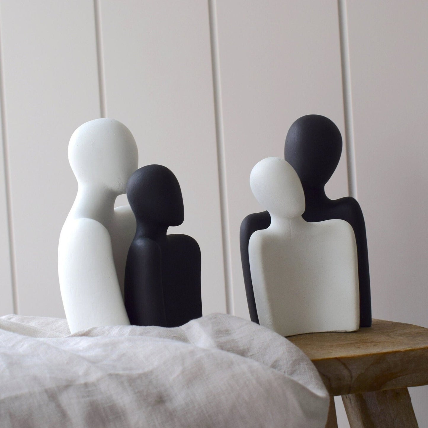 Concrete Silhouette Couple Ornament