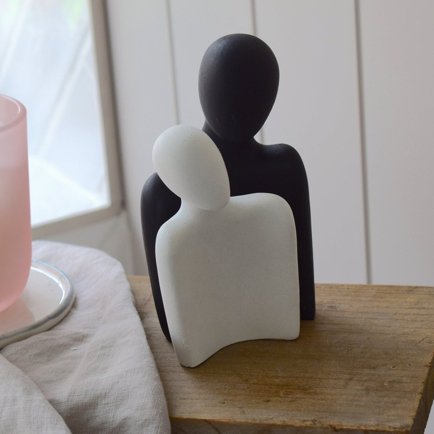 Concrete Silhouette Couple Ornament