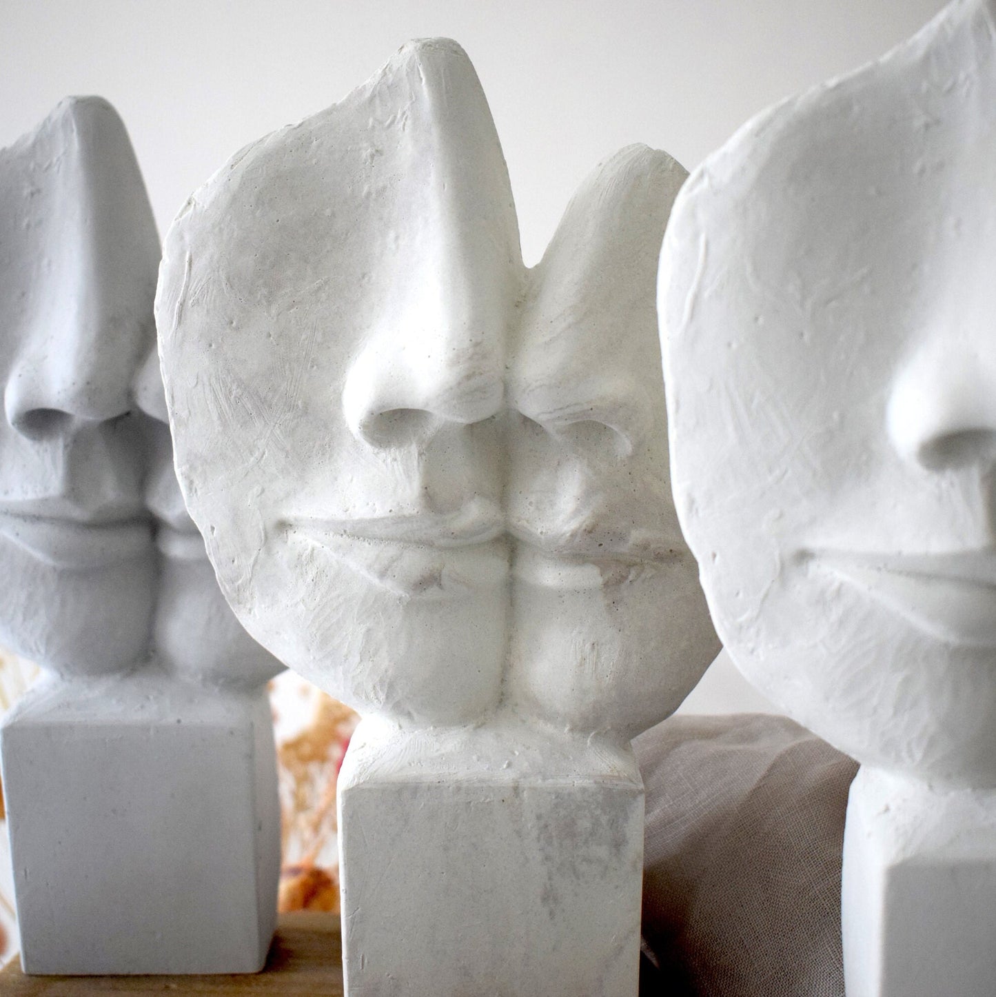 Concrete ‘Faces’ Sculpture Ornament