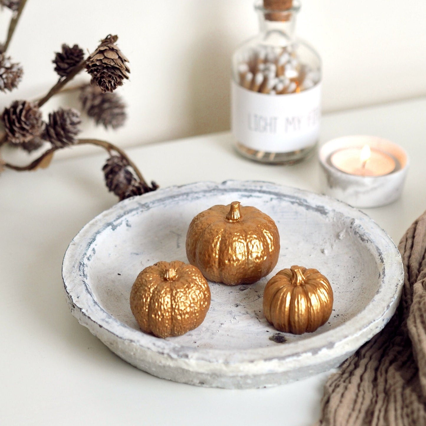 Concrete Pumpkins