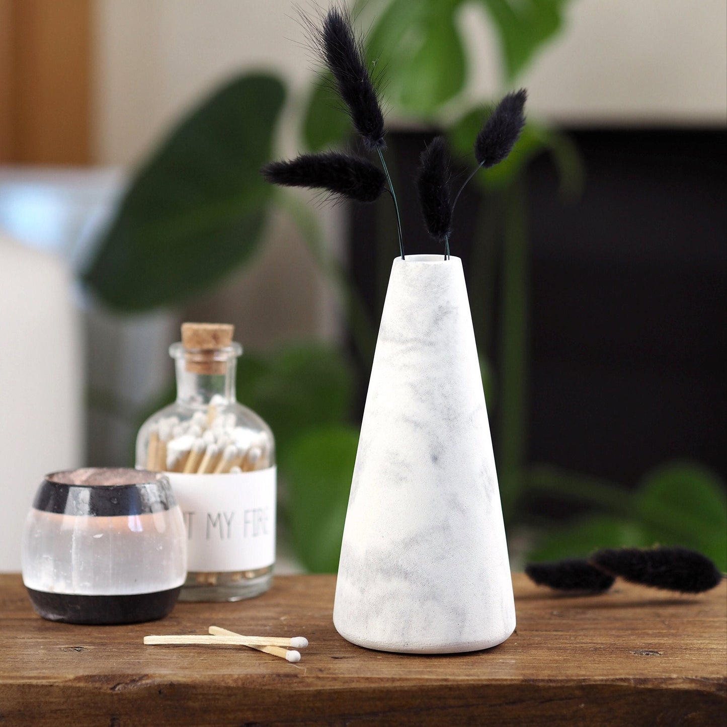 Concrete Tall Bud Vase