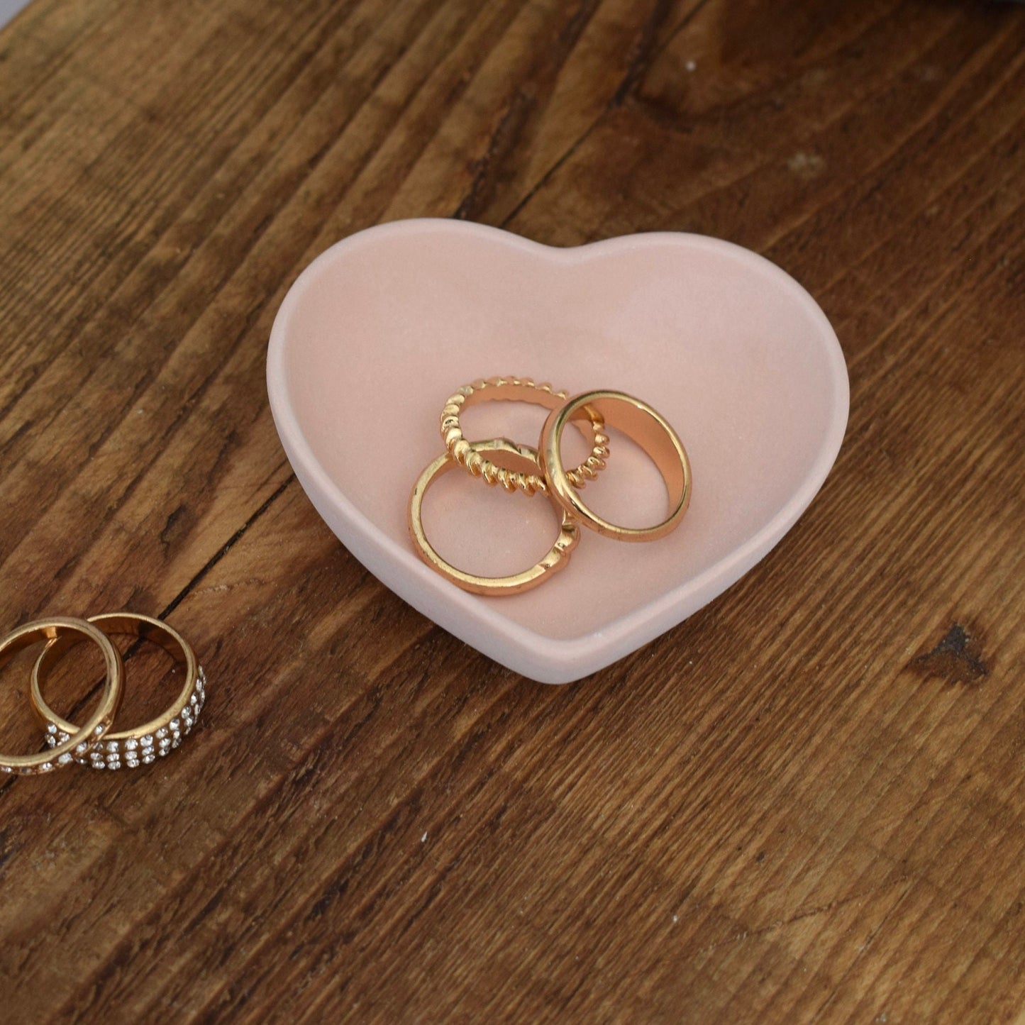 Concrete Mini Heart-Shaped Dish