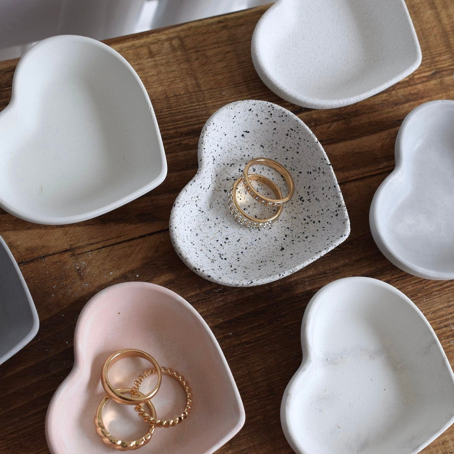 Concrete Mini Heart-Shaped Dish