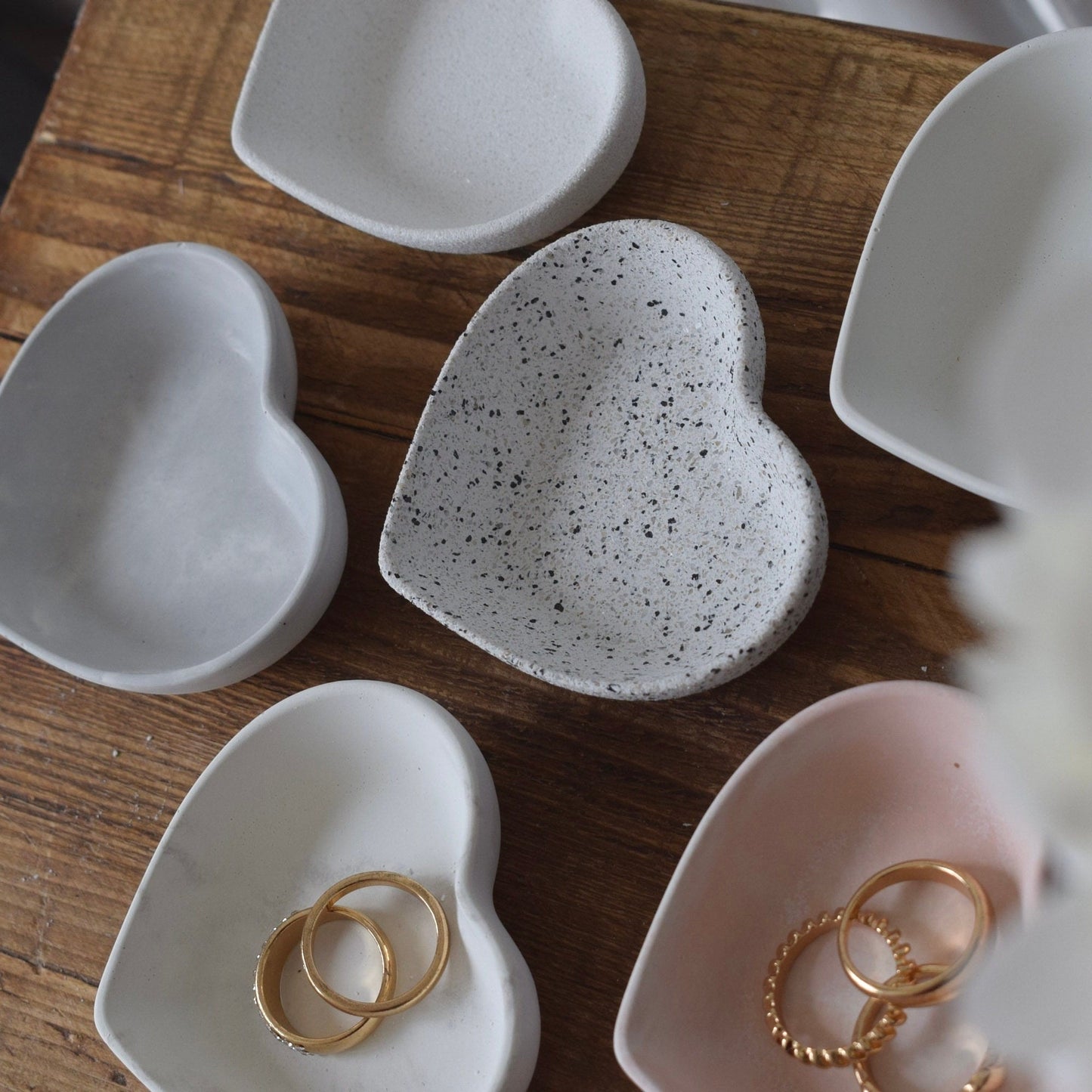Concrete Mini Heart-Shaped Dish