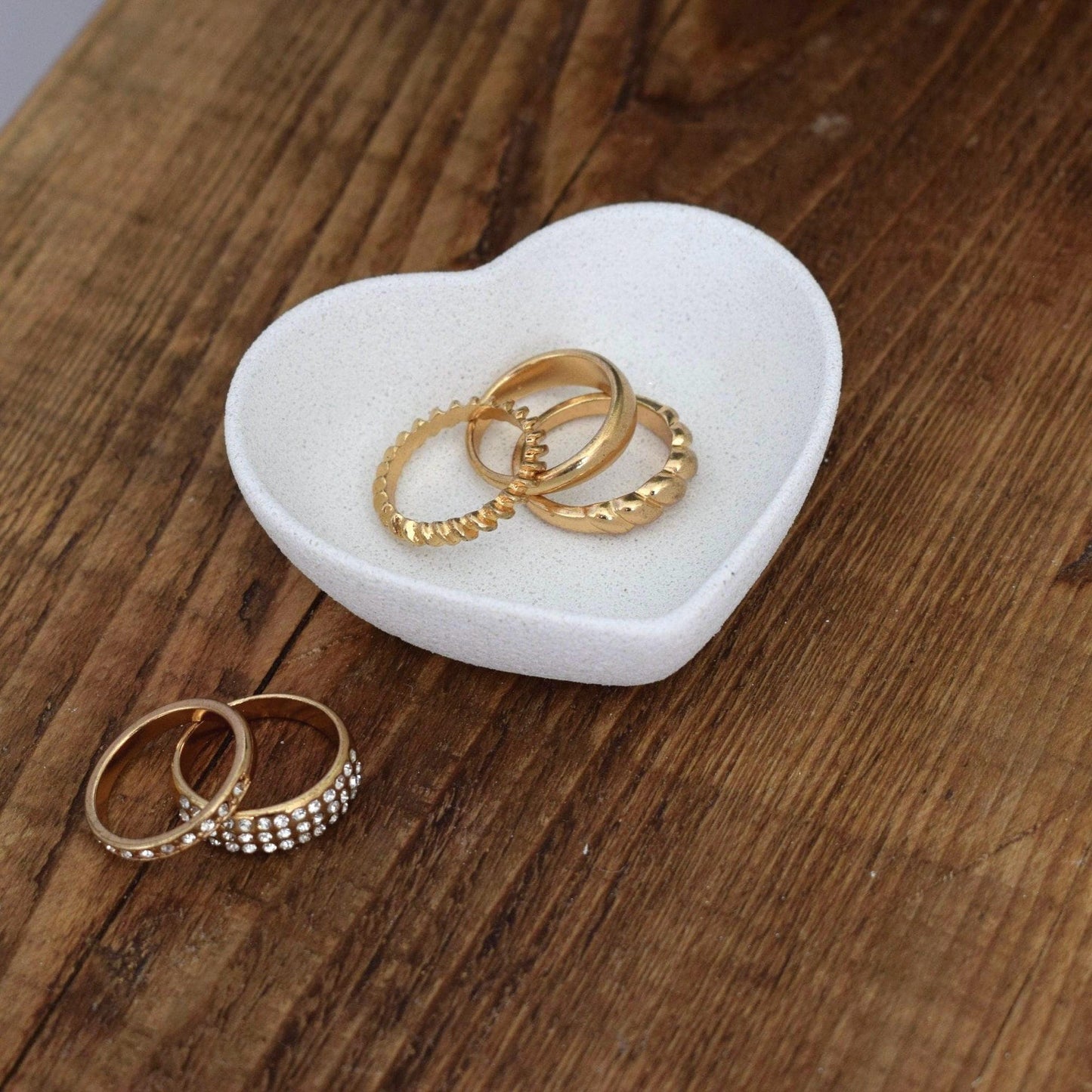 Concrete Mini Heart-Shaped Dish