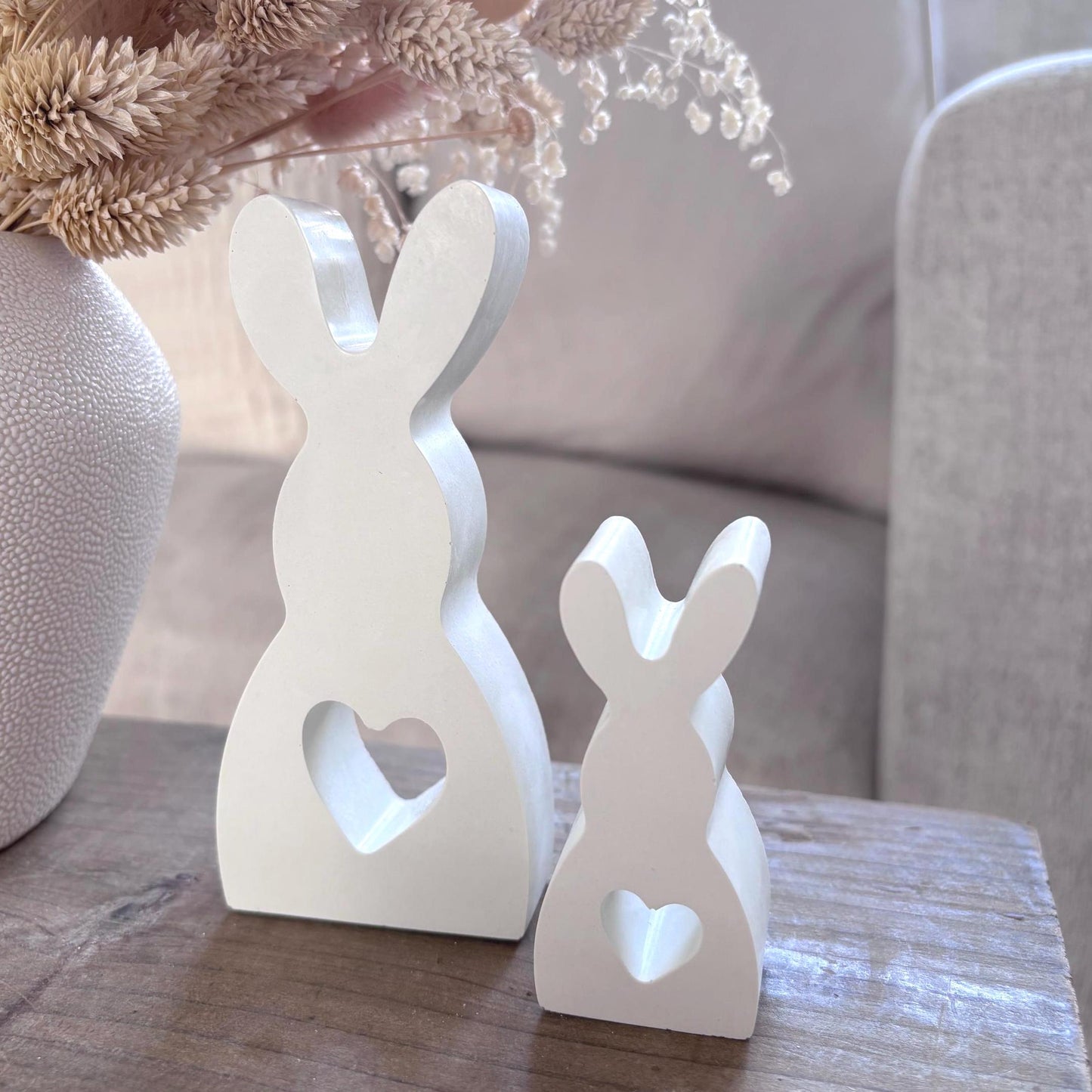 Concrete Easter Bunnies (Set of 2)