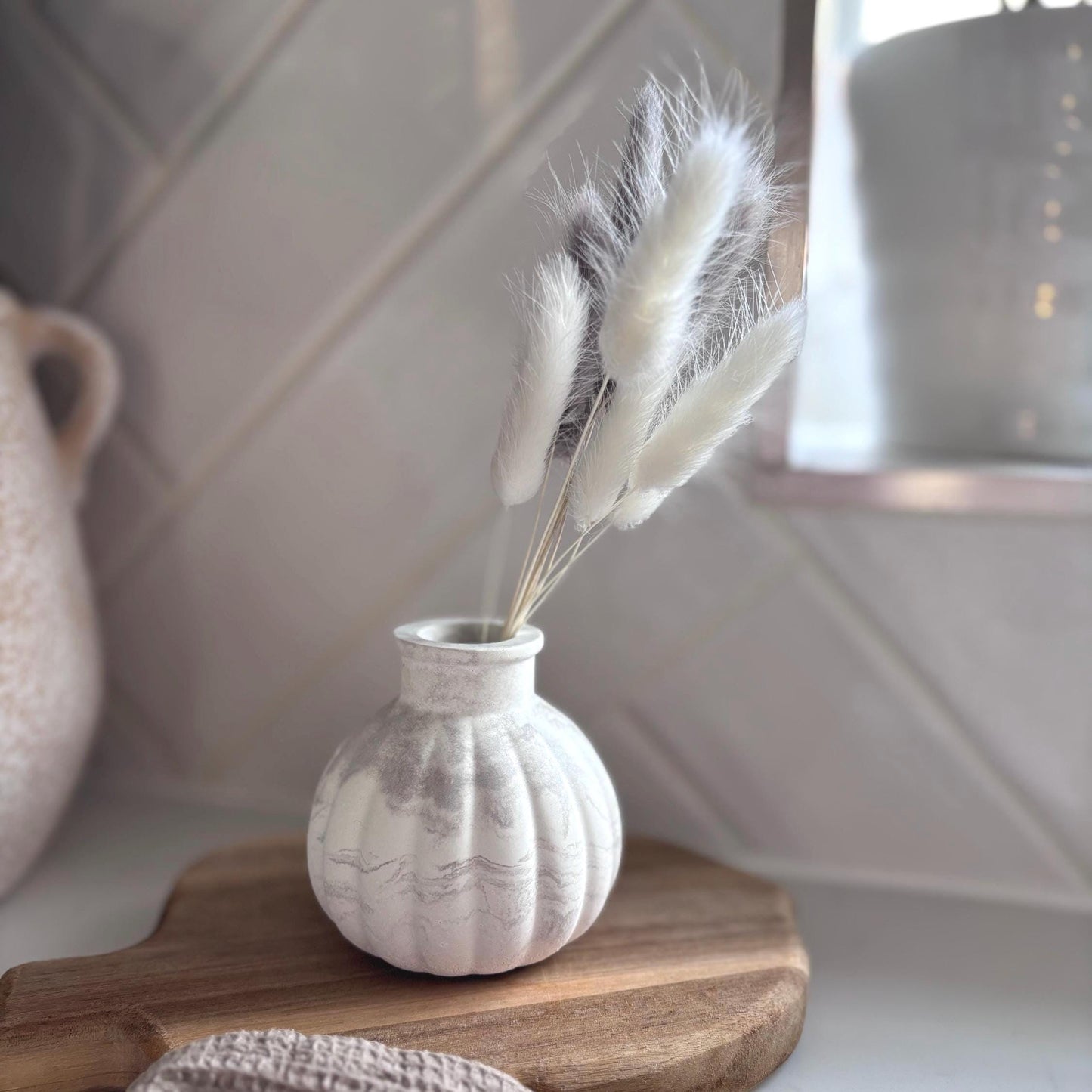 Concrete Ball Vase
