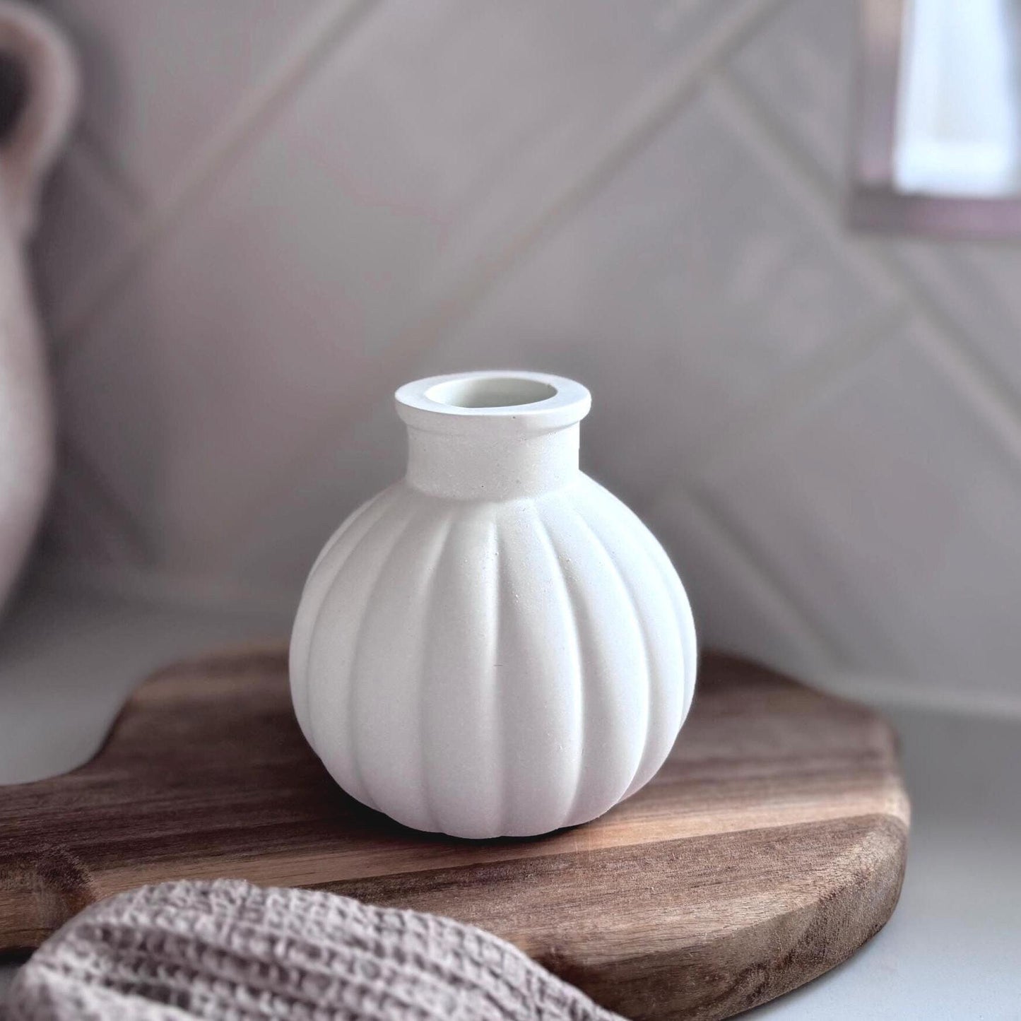 Concrete Ball Vase