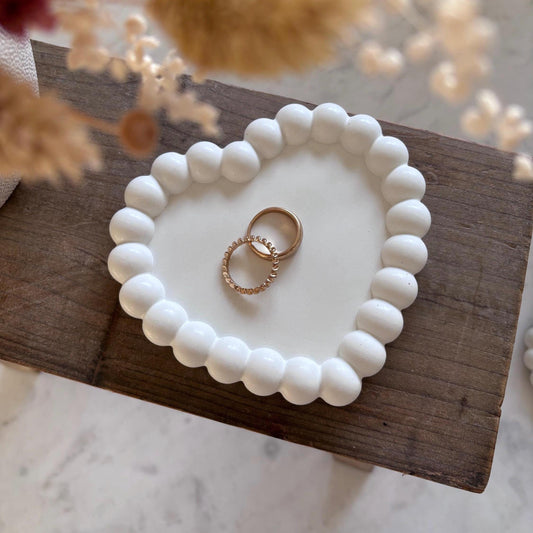 Heart Shaped Concrete Trinket Dish