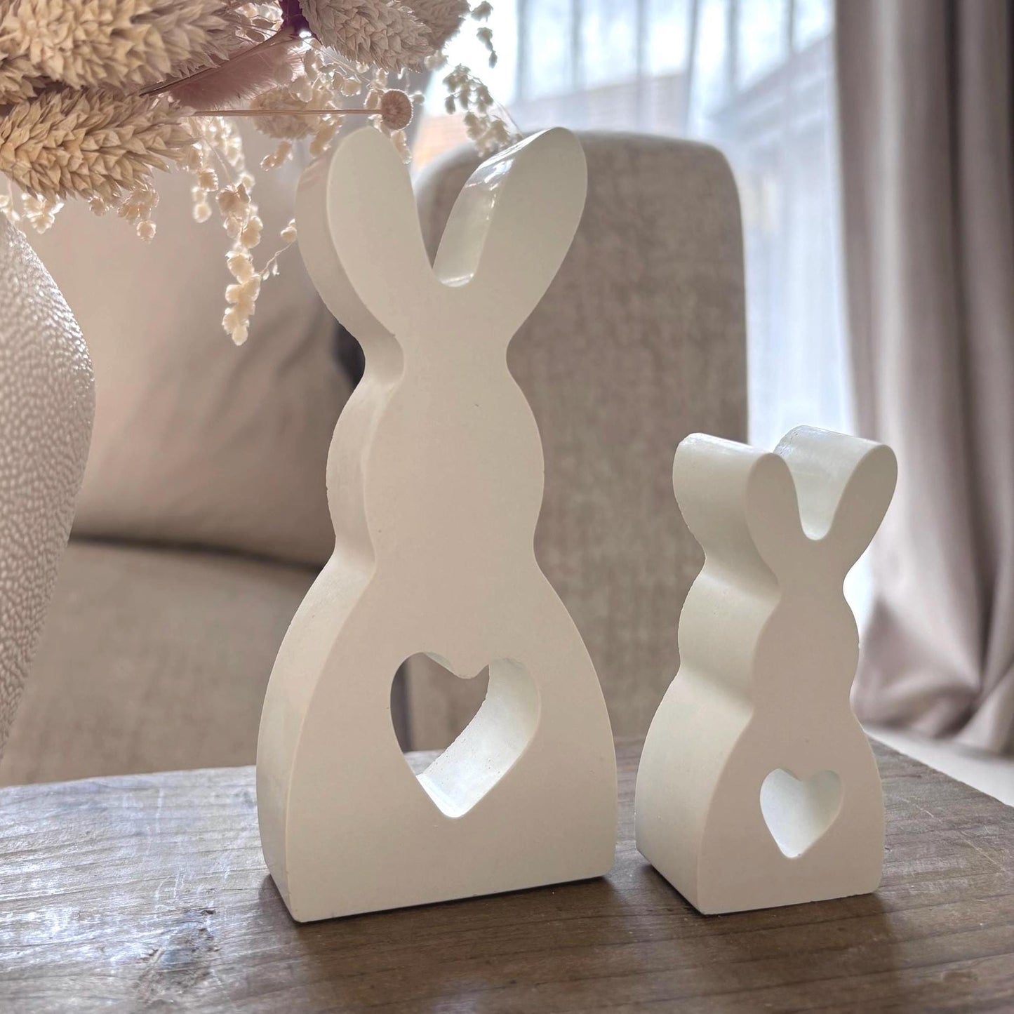 Concrete Easter Bunnies (Set of 2)