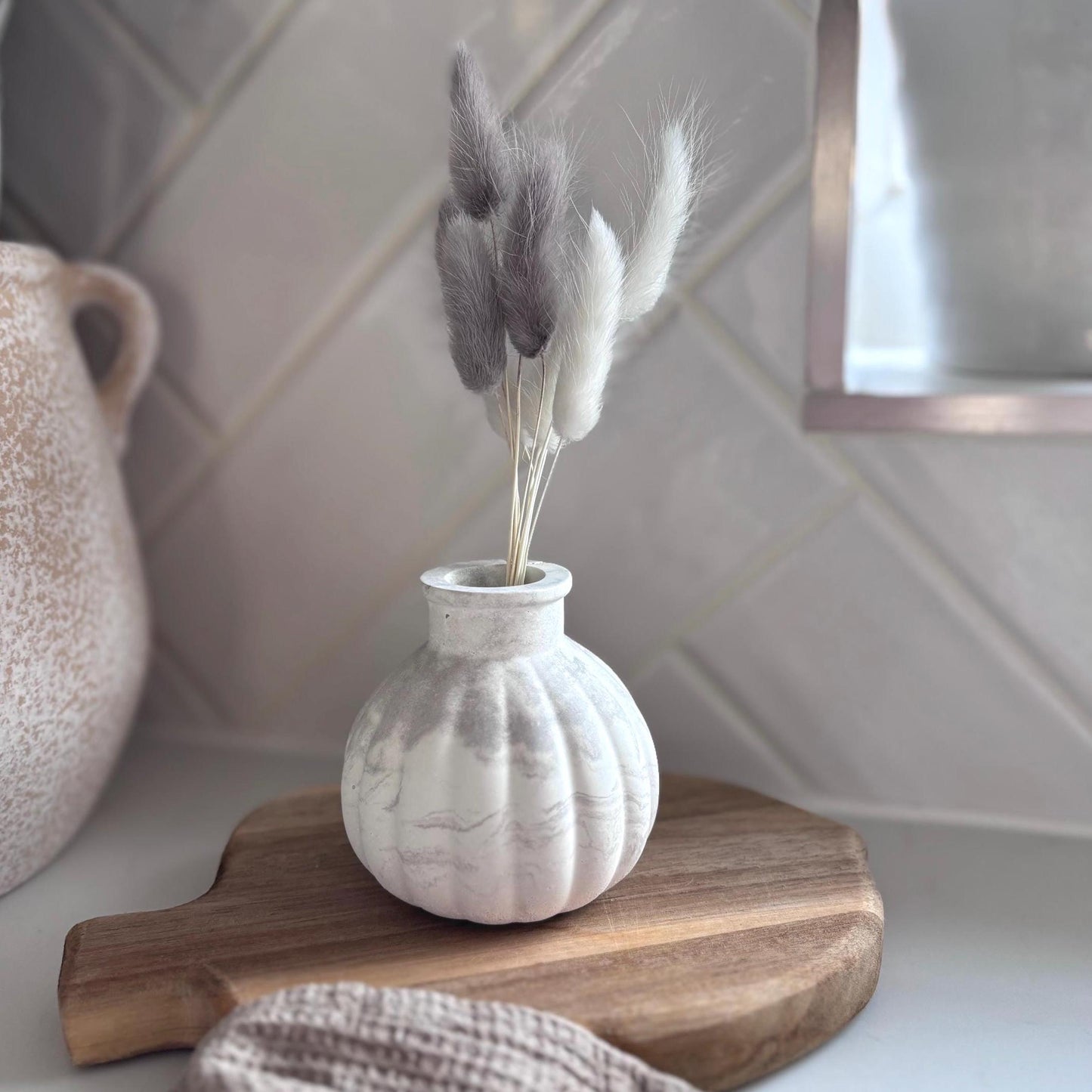 Concrete Ball Vase