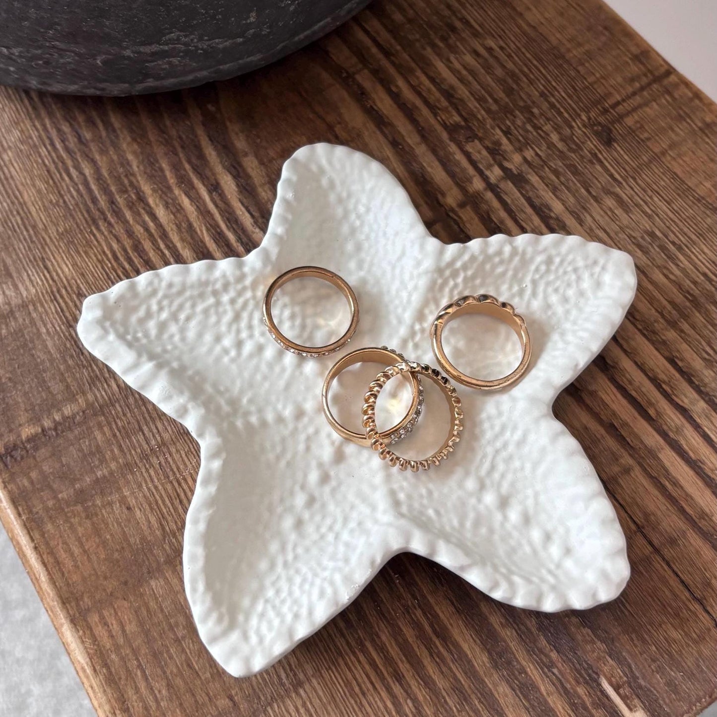 Concrete Starfish Trinket Dish