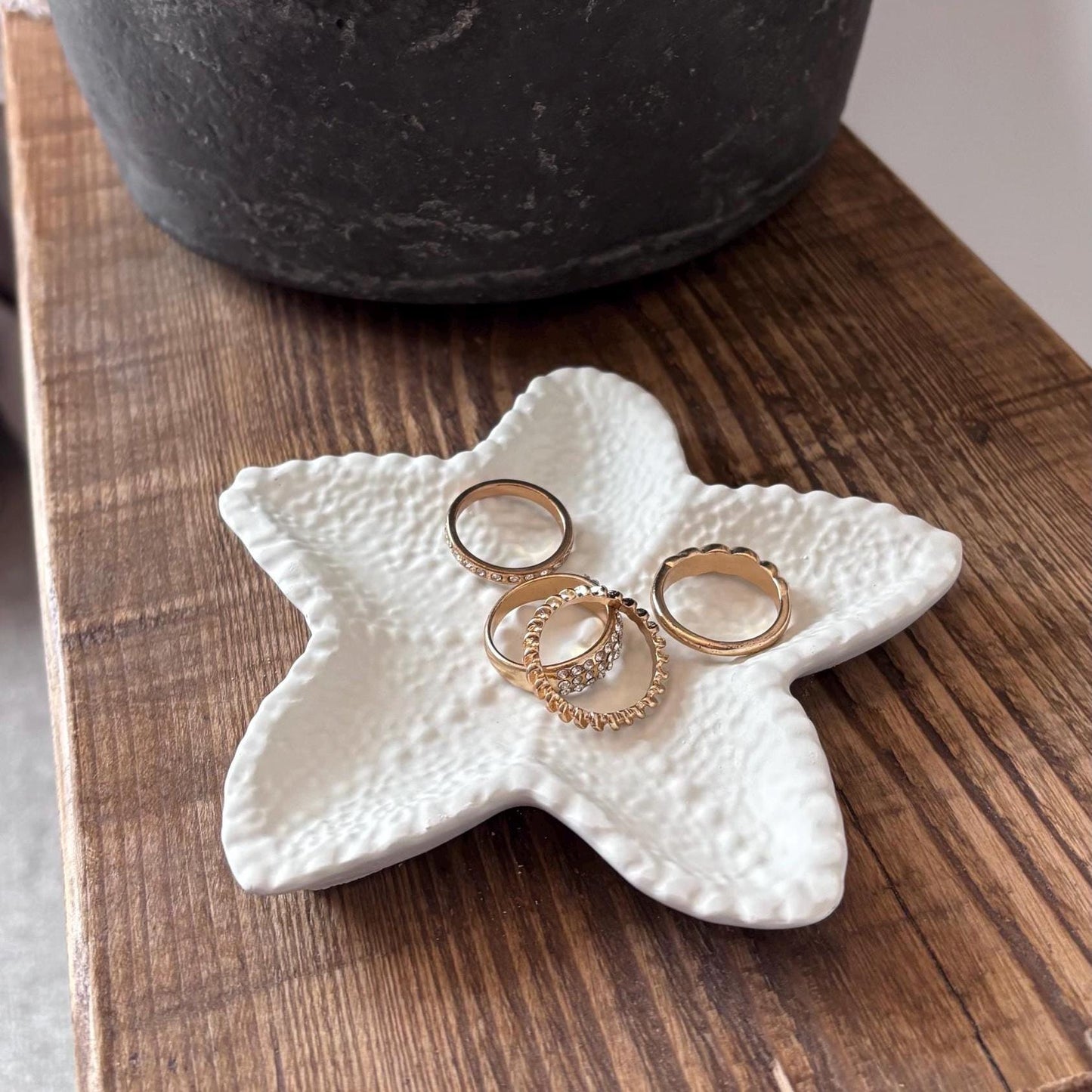 Concrete Starfish Trinket Dish