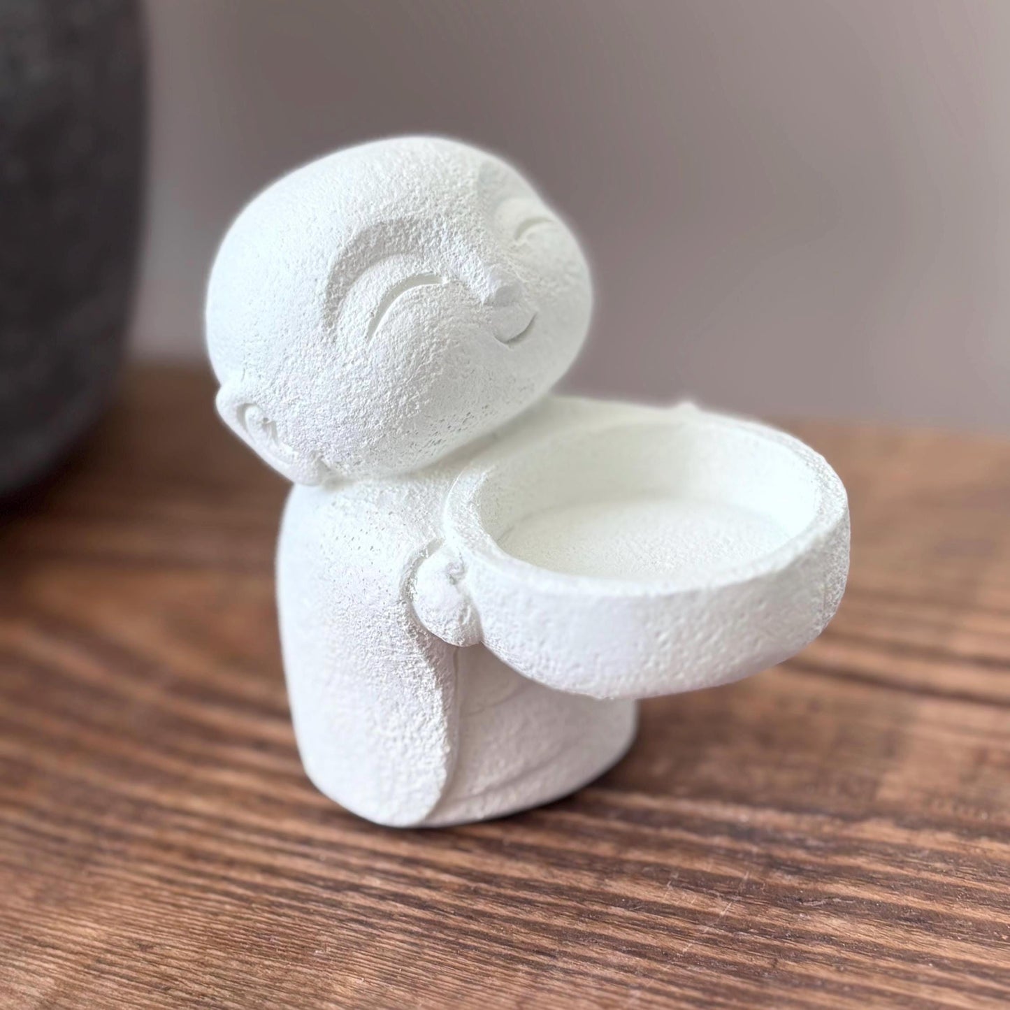Smiling Monk Tea Light Holder