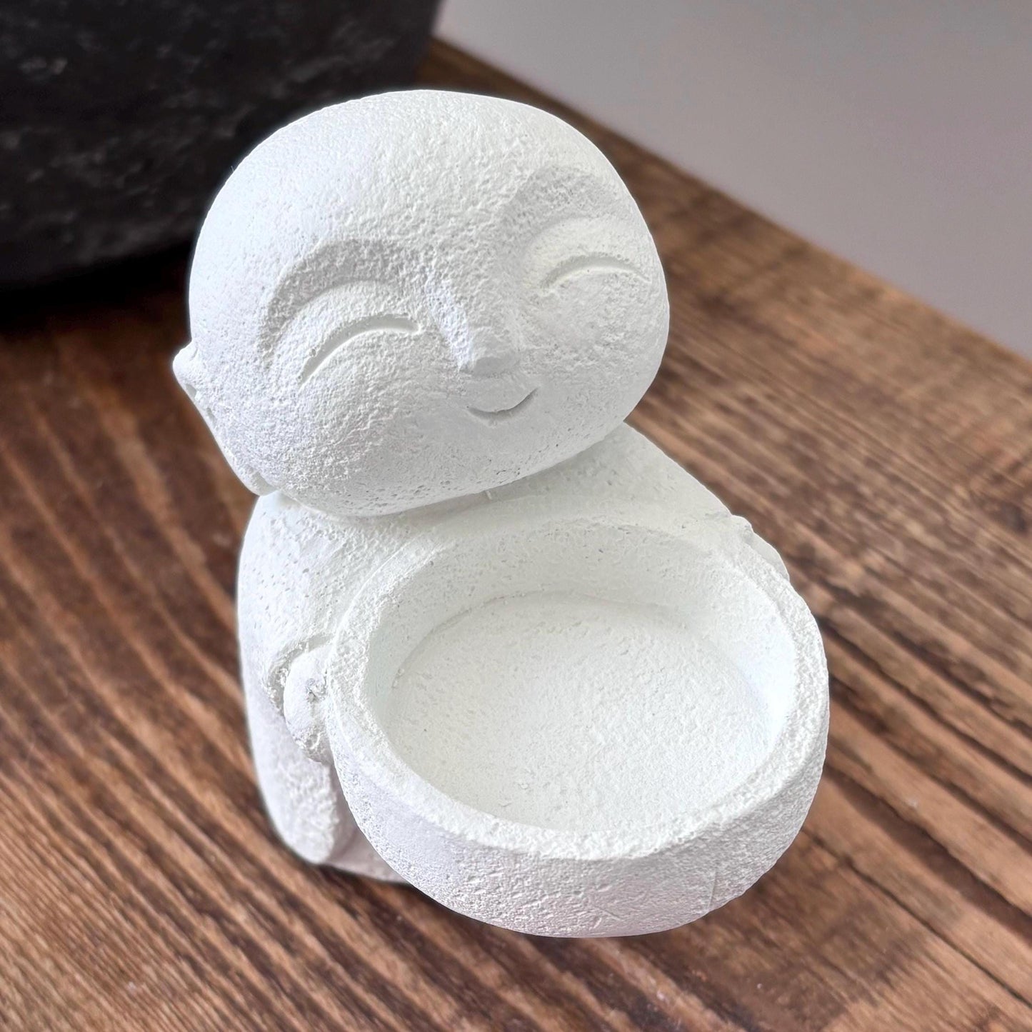 Smiling Monk Tea Light Holder