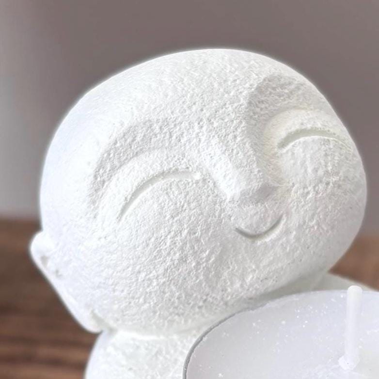 Smiling Monk Tea Light Holder