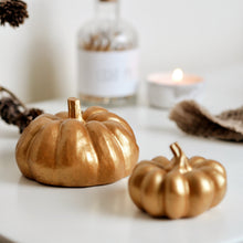 Load image into Gallery viewer, Gold Concrete Pumpkins 

