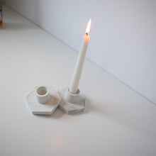 Load image into Gallery viewer, Concrete Hex Candle Stick Holder
