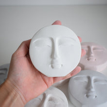 Load image into Gallery viewer, Concrete Moon Face Sculpture
